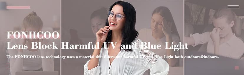 FONHCOO Blue Light Blocking Glasses Women Men Computer Eyeglasses,TR90 Fashion Round Transparent Anti Blue Light Glasses with Anti Eyestrain & UV Glare for Gaming & Reading (Flesh Pink)