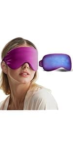Self Care Gift for Women, Cooling Eye Mask for Puffy Eyes, Tired Eyes, Headache Relief and Migraine Comfort, Reusable Gel Cold Compress for Soothing Eye Care, Relaxing Gifts for Women Pink B0CXP9WFT2