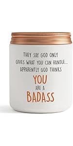 Funny 5th Wedding Gift for Women Men Anniversary, 5 Year Anniversary Wood Themed Gifts for Her Him Wife Husband Girlfriend Boyfriend Presents for Couple Candle