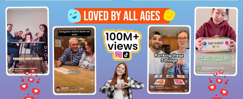 FIRST TO WORST Party Game – The Card Game About How Your Friends and Family Rank Things | Funny Ranking & Guessing Board Game for Friends & Family, Game Nights, Parties & Fun Gift Ideas