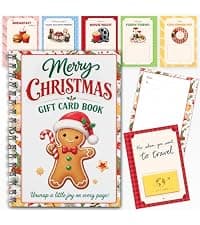 5x7 Inches Christmas Gift Card Book For Teens, Adults, Kids; Easy to Gift, Teen Girl Gifts Trendy Stuff, Stocking Stuffers Merry Christmas Gift Card Book For Teens, Adults - 24 Pages Gift Card Book B0HBPYN1SW