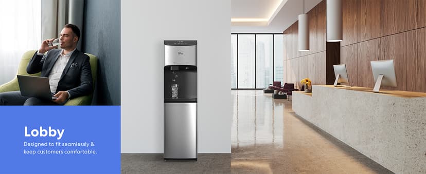 Brio 520 ICE Water Dispenser for 5 Gallon Bottle | Bullet Ice Maker Bottom Load Cooler | UV Self Cleaning, LED Touch Display with Digital Clock, Night Light, Child Safety Lock | 2X Fast Dispense