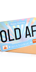 Funny Birthday Card for Men or Women - for Boyfriend, Girlfriend, bf, gf, Husband, Wife, Sister, Brother, etc | for him or her - Gag joke gift | 21st 25th 30th 40th 50th 60th 65th 70th