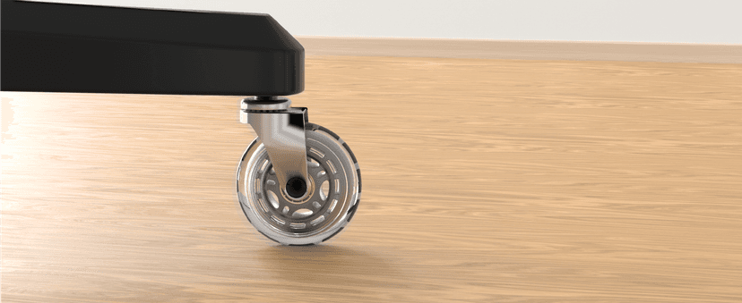 Lifelong Office Chair Wheels Replacement Rubber Chair Casters Safe for Hardwood Floors and Carpet, Set of 5, Heavy Duty Casters for Chairs Desks to Replace Office Chair Mats - Fits 98%