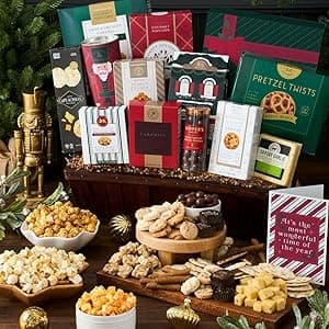 Christmas Basket Gift Deluxe of Holiday Foods by GourmetGiftBaskets.com