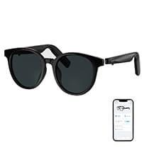 AI Glasses for Men & Women, Smart Glasses Powered by ChatGPT, AI Real-time Translation with 145 languages, 11H Music Play, Bluetooth Sunglasses with Polarized Lens, UV Protection for Daily Use, Travel