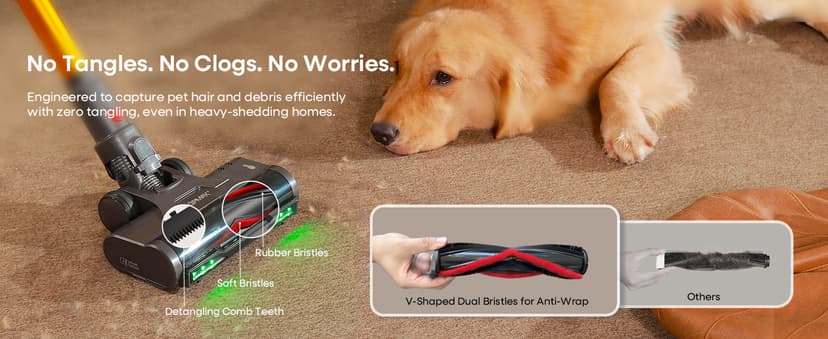 KIPMAX Cordless Vacuum Cleaner, 50KPa 550W Stick Vacuum for Home, 70Mins Anti-Tangled Vacuum Cleaner for Pet Hair/Carpet/Floor, Self-Standing Vacuum with Rechargeable Battery, LED Display&Aromatherapy