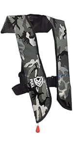 VOGUCCLO Automatic/Manual Inflatable Life Jacket| Inflatable PFD Kayak Vest Adult| Life Vest for Adults| Outdoor Water Sports| Supports up to 330 lbs|33g of Carbon Dioxide Cylinder