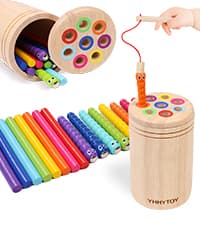 Montessori Toys for 1+ Year Old, Toddler 18 Month Old Toy Color Sorting Preschool Learning Activities, Fine Motor Skills Sensory Toys for Toddlers 1-3, 1 2 3 Year Old Girl Boy Baby Gifts