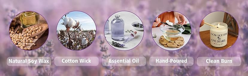 Graduation Gifts for Women, Her- Handmade Lavender Natural Soy Wax Candle (7oz)- 2025 College, Phd, Masters Degree Graduation Gifts for Him