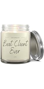 1OAK Client Candle - Appreciation Gifts for Clients - Thank You Client Gifts for Corporate Women, Men, Hairdresser, Lawyer, Realtor, Real Estate Agent, Paralegal, Attorneys - Vanilla Scented Candles B0BH8ZVMQL