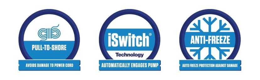 WAYNE WAPC250-1/4 HP Reinforced Thermoplastic Pool Cover Pump - Up to 3,000 Gallons Per Hour - Automatic On/Off Water Removal Pool Cover Pump