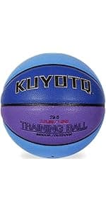 KUYOTQ 3LBS/3.3LBS/2.2LBS/ 29.5/28.5" Weighted Basketball Composite Indoor Outdoor Heavy Trainer Basketball for Improving Ball Handling Dribbling Passing and Rebounding Skill (deflated, Size 7/6)