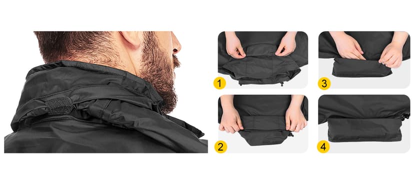 33,000ft Packable Rain Jacket Men's Lightweight Waterproof Rain Shell Jacket Raincoat with Hood for Golf Cycling Windbreaker