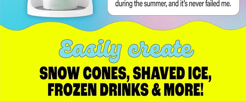 Hawaiian Shaved Ice S900A Snow Cone and Shaved Ice Machine with 2 Reusable Plastic Ice Mold Cups, Non-slip Mat, Instruction Manual, 1-year Manufacturer’s Warranty, 120V, White