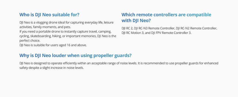 DJI Neo Three-Battery Combo, Mini Drone 4K UHD Camera for Adults, 135g Self Flying Drone That Follows You, Palm Takeoff, Subject Tracking, QuickShots, Stabilized Video (Controller-Free)