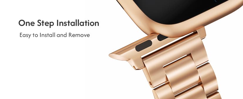 Metal Band Compatible with Apple Watch Band 42mm(Series 11 10) 41mm(Series 9 8 7) 40mm(Series 6 5 4 SE3/2/1) 38mm(Series 3 2 1), Dressy Stainless Steel iWatch Strap for Women