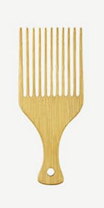 MRD Hair Brush Set, Natural Bamboo Comb Paddle Detangling Hairbrush, Wide-tooth and tail comb No Bristle, suit for Women Men and Kids Thick/Thin/Curly/Dry Hair Gift kit