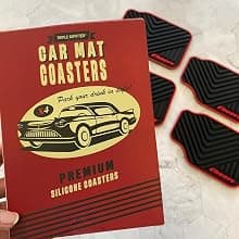 Car Gifts for Guys, Mechanics & Auto Enthusiasts, Great for Dad, Boyfriend, Brother or Son, for Christmas, Stocking Stuffer Triple Gifffted Car Gifts for Men, Car Coasters, Gifts for Guys, Set of 4 B01JZFUD5C