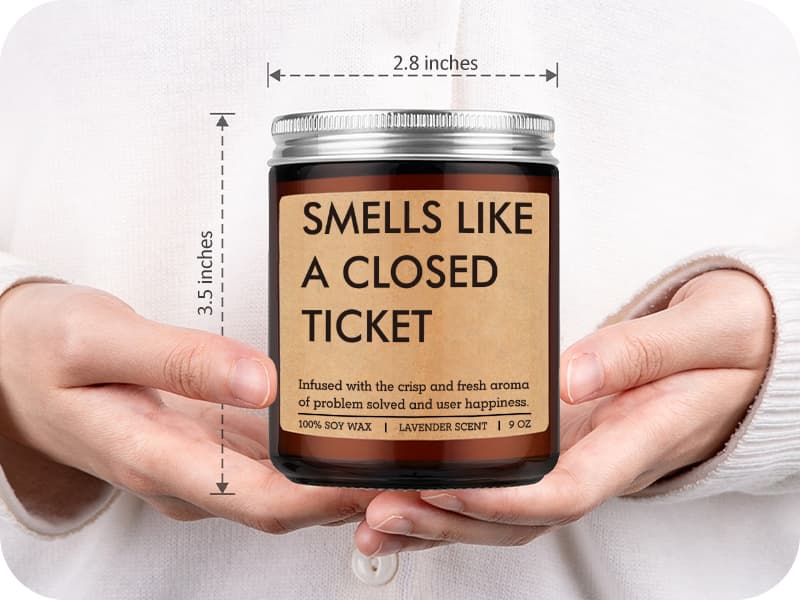 Miracu Tech Support Candle, Gifts for Tech Guys, IT Professionals, Information Technology Gifts for Techies Men, Technical Help Desk Decor, Computer Nerd Geek Engineer Technician Christmas Techy Idea