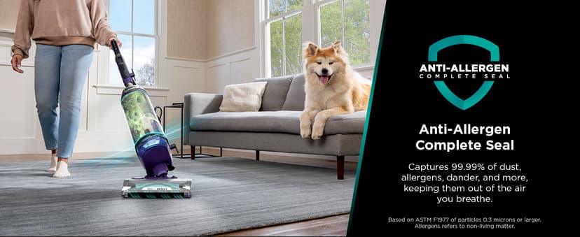 Shark POWERDETECT Upright Vacuum Cleaner with HEPA Filter, Heavy Duty Vacuum with Powerful Suction for Pet Hair Pickup, DuoClean Technology, Powered Lift-Away, Ideal for Carpets & Hardfloors, AZ4002