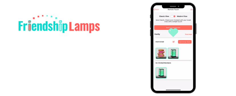 Friendship Lamp FriendLi by Filimin - Subscription Required Wi-Fi LED Light for Long Distance Touch Lamp, Present for Best Friend, Relationship, Family, Unique Gifts, Easy App Setup - Set of 2
