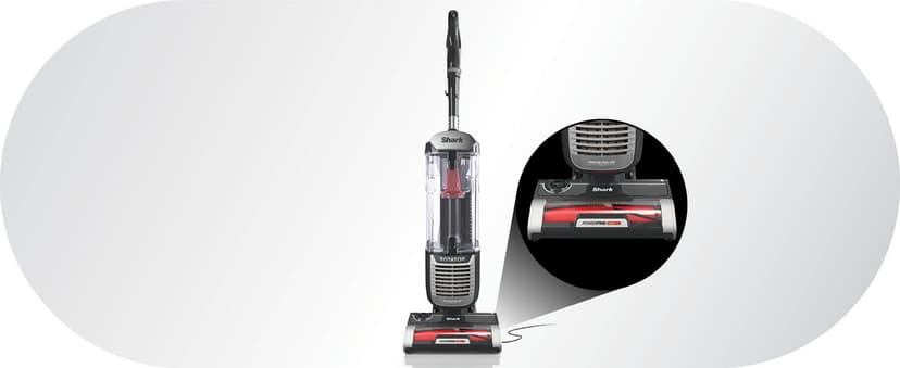 Shark ZU102 Rotator Pet Upright Vacuum with PowerFins HairPro & Odor Neutralizer Technology, Charcoal, 2.9 L Dust Cup