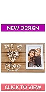You're My Person Best Friends Picture Frame - Friend Birthday Gift for Women, BFF, Bestfriend, Besties - Long Distance Friendship for Soul Sisters, Big Sis - 4x6 Inches Cute Photo