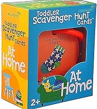MOLLYBEE KIDS Toddler Scavenger Hunt Cards at Home, Toddler Activity, Ages 2, 3, Indoor Scavenger Hunt Game
