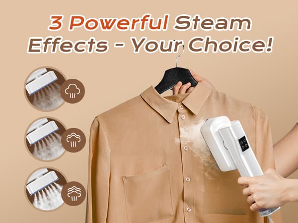 Dovety Steamer for Clothes, Portable Handheld Travel Steamer, Clothing Wrinkles Remover for Gament Steam, 1100W Powerful 2 In 1 Steamer&Iron, 100mL Water Tank Capacity, for 120V Home, Office, Travel