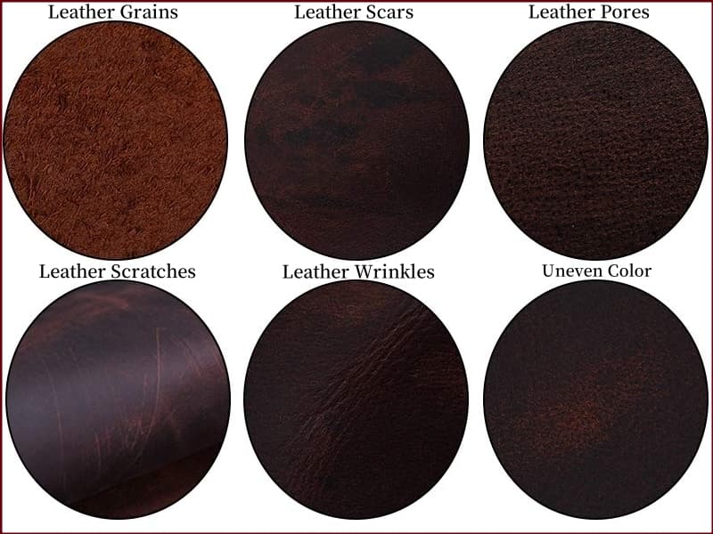 Masa Kawa Leather Briefcase for Men 17/15.6" Laptop Crossbody Shoulder Messenger Bag Business Travel Work Attache Case