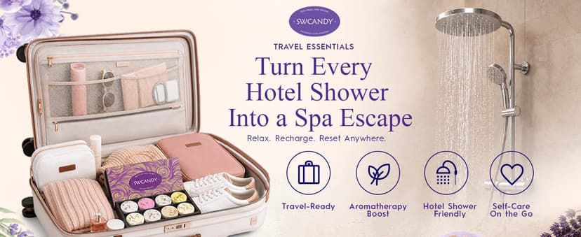 Shower Steamers Aromatherapy Birthday Gifts for Women - SWCANDY 8 Pcs Stocking Stuffers White Elephant Gifts for Adults Mom Men Teen Self Care with Natural Essential Oils Relaxation Home SPA Christmas