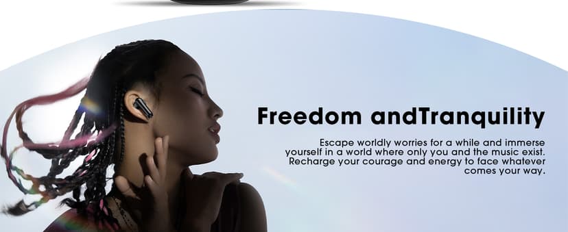 wyness Wireless Earbuds Bluetooth 5.3 Ear Buds, Hi-Fi Stereo Bass Ear Buds with 48H Playtime & LED Display, Lightweight in-Ear Headphones with Mic, IPX7 Waterproof, Touch Control for iPhone Black