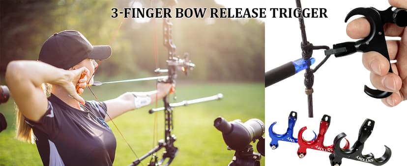 sntxmy Bow Release for Compound Bow, Archery Release Trigger, Compound Bow Release, Thumb Release.