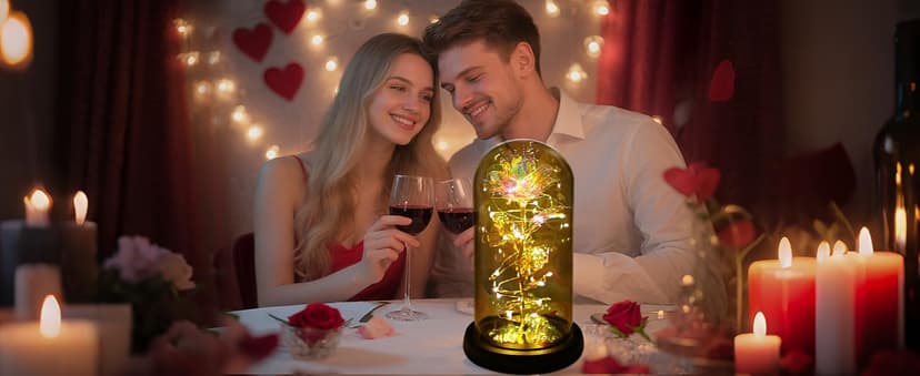 Childom Birthday Gifts for Women,Flowers for Delivery Prime,Colorful Rainbow Light Up Rose in A Glass Dome,Christmas Rose Gifts for Her Mom Women Wife Girl Grandma on Christmas Anniversary Valentines