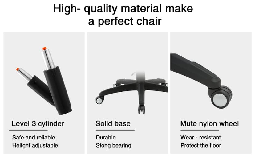 Office Chair Ergonomic Desk Chair, Computer PU Leather Home Office Chair, Swivel Mesh Back Adjustable Lumbar Support Flip-up Arms Executive Task Chair