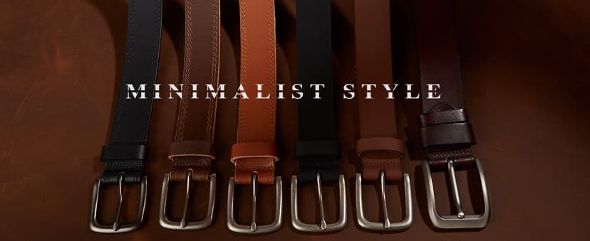 VATAN Men's Genuine Leather Casual Every Day Jeans Belts, Handmade Men Leather Belt with Gift Box