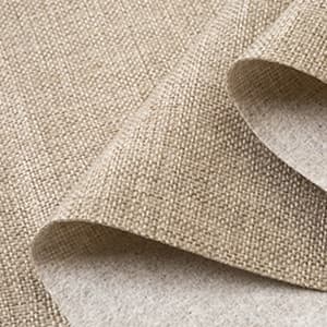 TinaKim Thick Chair Upholstery Fabric, Faux Linen Type Cloth Material, for Sofa Couch DIY (flaxen 14, 2 Yard (57x 72 inch))