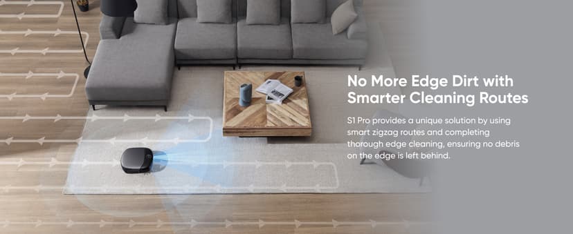 eufy Robot Vacuum Omni S1 Pro, HydroJet System with Roller Mop, Robot Vacuum and Mop Combos, Eco-Clean Ozone, Incrediable Suction, Obstacle Avoidance, Auto Mop Washing & Drying, Self-Emptying