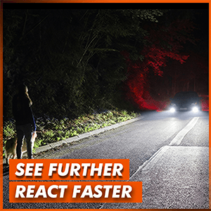 SEALIGHT H11 Bulbs, 4X Super Bright Powersport Bulbs 6000K White Plug and Play, Pack of 2
