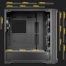 Antec Performance 1 FT, Full Tower, RTX40 Fully Compatible, Temp Display, 4 x Storm T3 PWM Fans, Type-C, Dual TG Side Panels, Removable Top Bracket, High Airflow Mesh Front Panel, E-ATX PC Gaming Case