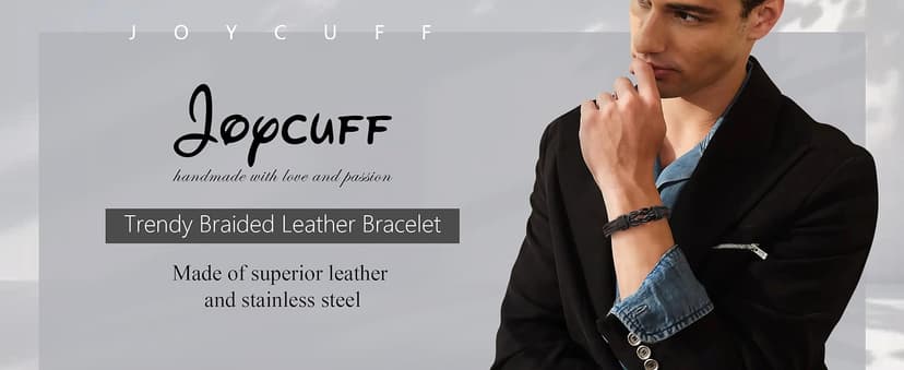 𝗞𝗻𝗼𝘁 𝗕𝗿𝗮𝗰𝗲𝗹𝗲𝘁 𝗚𝗶𝗳𝘁𝘀 𝗳𝗼𝗿 𝗠𝗲𝗻 Brown Braided Leather Stainless Steel Infinity Bracelets Lettering Love You Forever Gifts for Son Grandson Husband Boyfriend Brother Always Linked Together