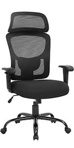 BestOffice Big and Tall Office Chair 500lbs Desk Chair Mesh Computer Chair with Lumbar Support Wide Seat High Back