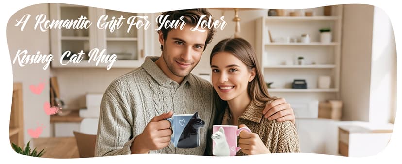 Couple Gifts Cute Kissing Cat Mug Matching Couples Stuff Ceramic Coffee Mugs for Wedding Gifts Anniversary Valentines Engagement Gifts for Couples Cat Lovers 12oz B07MQCGDH6