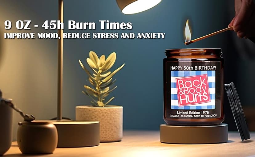 50th Birthday Gifts for Her and Him, 50th Birthday Decorations for Women Men, Funny Birthday Gifts for Women Mom Dad Husband Wife Friends Sister, Cool Best Gift Ideas for 50 Year Old Woman