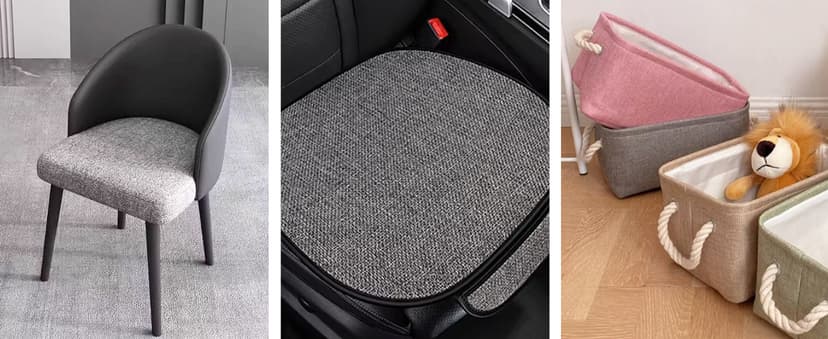 Heavy Linen Fabric 80x57 Inches, 1.2mm Thickness, Plain Solid Color Cloth for Embroidery, Clothing, Sewing - Linen Texture Material (Dark Grey)
