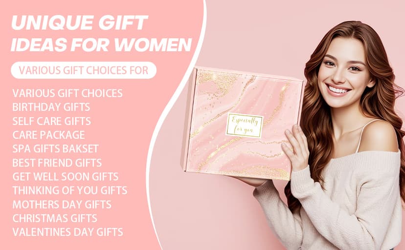 Gifts for Women Self Care Gift, Relaxing Care Package Spa Gift Basket, Valentines Day, Mothers Day, Christmas, Birthday Gifts for Women Mom Her Friend Sister Wife