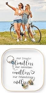 PUDDING CABIN Inspirational Gifts for Women Ring Dish You're Awesome So This is Your Remind Birthday Gifts for Women Unique, Friends Gifts for Her Mom Sister Coworker