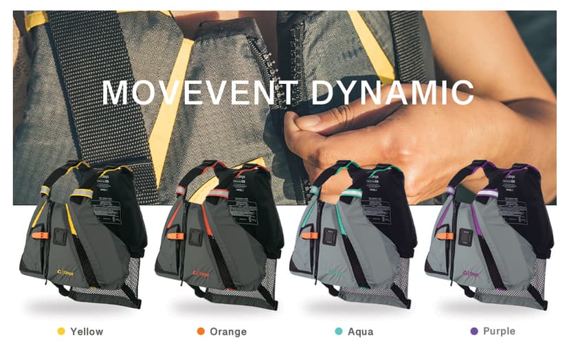 Onyx U.S. Coast Guard and Transport Canada Approved MoveVent Dynamic Paddle Vest for Adults for Kayaking, Canoeing, Stand Up Paddleboarding