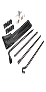 Dr.Roc Spare Tire Tool Kit with Spare Tire Jack Handle and Wheel Lug Wrench Spare Tire Kit Compatible with Toyota Tacoma 2005-2022 Spare Tire Tool